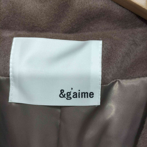 アンジェム &g'aime モカ ルーズケープコート ロングコート レディース FREE