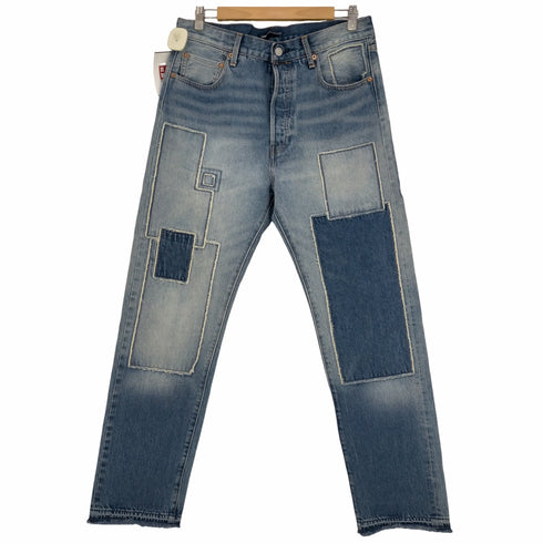 リーバイスメイドアンドクラフテッド Levis Made & Crafted パッチワークストレートジーンズ メンズ 34 / 32
