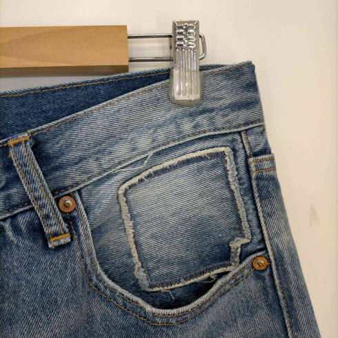 リーバイスメイドアンドクラフテッド Levis Made & Crafted パッチワークストレートジーンズ メンズ 34 / 32