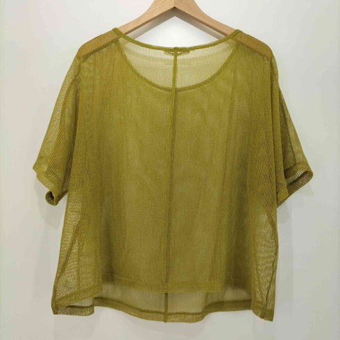 ビューティーアンドユースユナイテッドアローズ BEAUTY & YOUTH UNITED ARROWS 23SS ポリエステルメッシュ ボートネック プルオーバー レディース