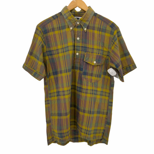 エンジニアードガーメンツ Engineered Garments USA製 コットン チェック S/S B.Dシャツ メンズ import:M
