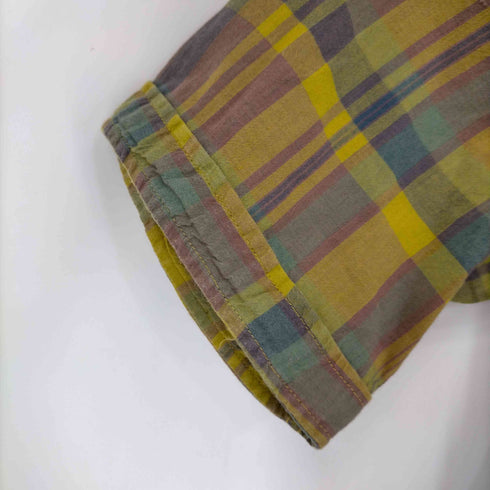 エンジニアードガーメンツ Engineered Garments USA製 コットン チェック S/S B.Dシャツ メンズ import:M