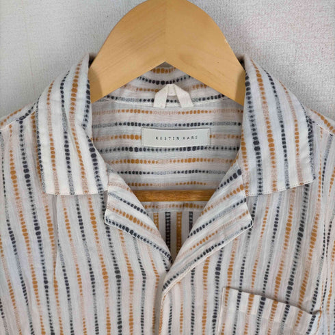 ケスティンエア KESTIN HARE ストライプオープンカラーシャツ メンズ JPN:XS