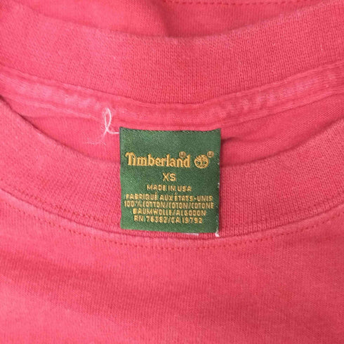 ティンバーランド Timberland 90S USA製 フロント グラフィック プリント S/S クルーネック Tシャツ メンズ import:XS