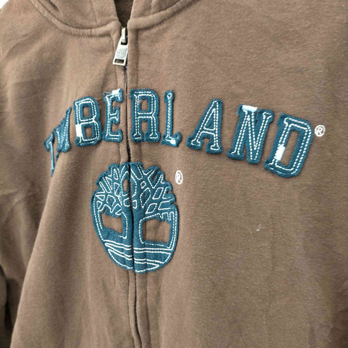 ティンバーランド Timberland ワッペンロゴ ジップアップパーカー メンズ XL