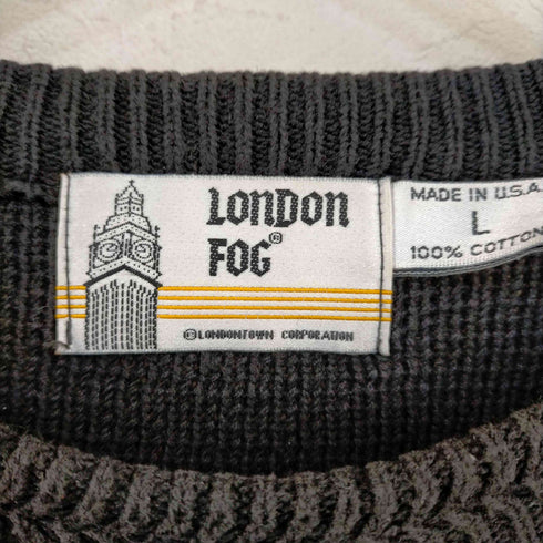 ロンドンフォグ LONDON FOG 90S USA製 コットン クールネックニット メンズ JPN:L