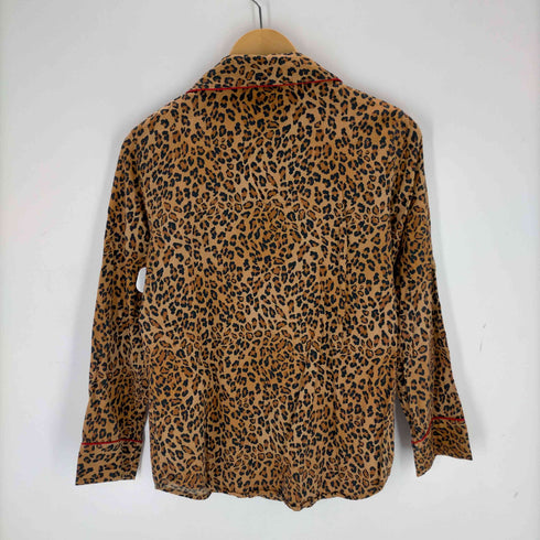 ローレンラルフローレン LAUREN RALPH LAUREN レオパードパイピングシャツ レディース JPN:M