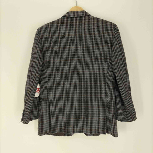 ピエールカルダン pierre cardin ガンクラブチェック 2B ウール テーラード ジャケット 背抜き メンズ 92AB4
