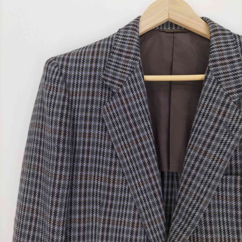 ピエールカルダン pierre cardin ガンクラブチェック 2B ウール テーラード ジャケット 背抜き メンズ 92AB4