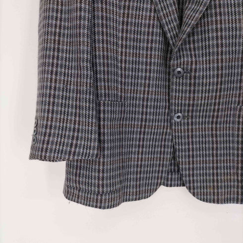ピエールカルダン pierre cardin ガンクラブチェック 2B ウール テーラード ジャケット 背抜き メンズ 92AB4