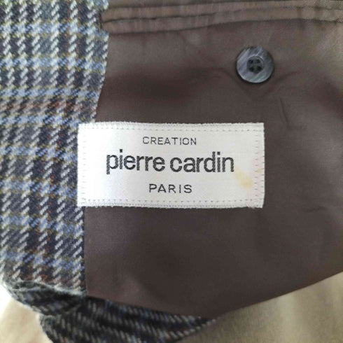 ピエールカルダン pierre cardin ガンクラブチェック 2B ウール テーラード ジャケット 背抜き メンズ 92AB4