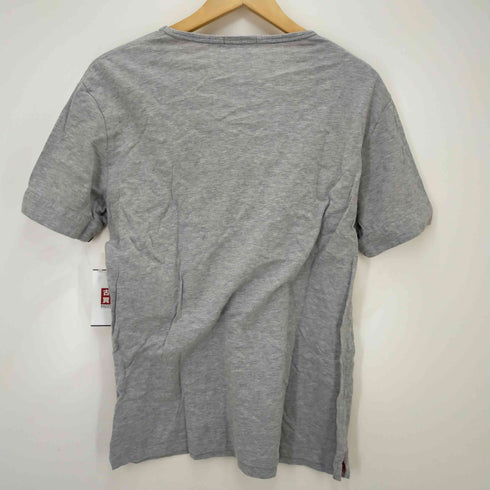 バーバリーブラックレーベル BURBERRY BLACK LABEL ロゴ刺繍 VネックショートスリーブTシャツ レディース JPN:3