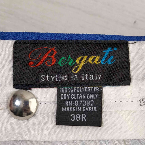 Bergati ストライプ 2タック スラックス メンズ 38