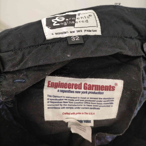 エンジニアードガーメンツ Engineered Garments ジャガードチェックパンツ シンチバッグ メンズ 32