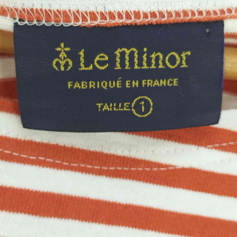 ルミノア Le minor フランス製 ボーダー コットン バスクシャツ レディース JPN:1
