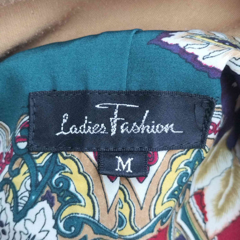 Ladies Fashion 90s 裏地ボタニカルデザイン サテンジップアップフーディブルゾン レディース JPN:M