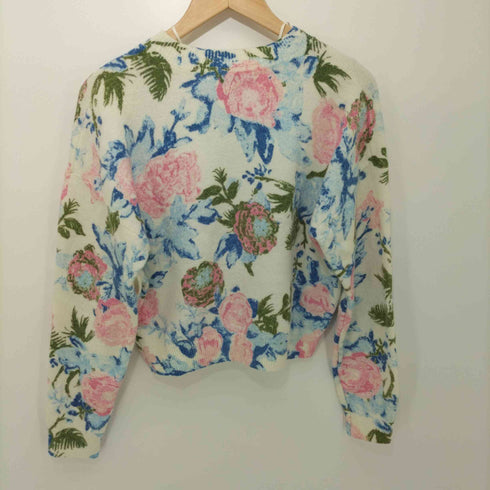 ザラ ZARA 花柄 フラワー ニットセーター レディース JPN:M