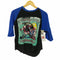 80S TASTY ボディ パキ綿 ヘヴィメタル アルバム バンド 両面プリント ラグラン Tシャツ コピーライト1989 メンズ import:M