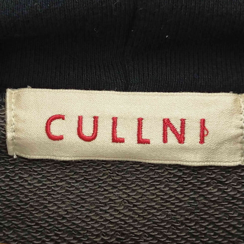 クルニ CULLNI バイカラーロゴ刺繍フーディー メンズ 1