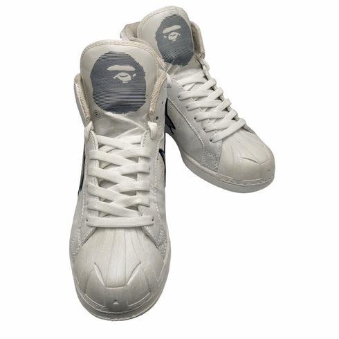 アベイシングエイプ A BATHING APE BAPE STA SKULL STA HI スカルスター ハイカット レザー スニーカー メンズ JPN:27
