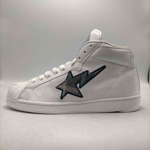 アベイシングエイプ A BATHING APE BAPE STA SKULL STA HI スカルスター ハイカット レザー スニーカー メンズ JPN:27