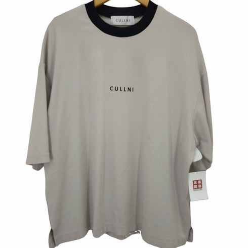 クルニ CULLNI 別注 バイカラーロゴ刺繍カットソー メンズ 1