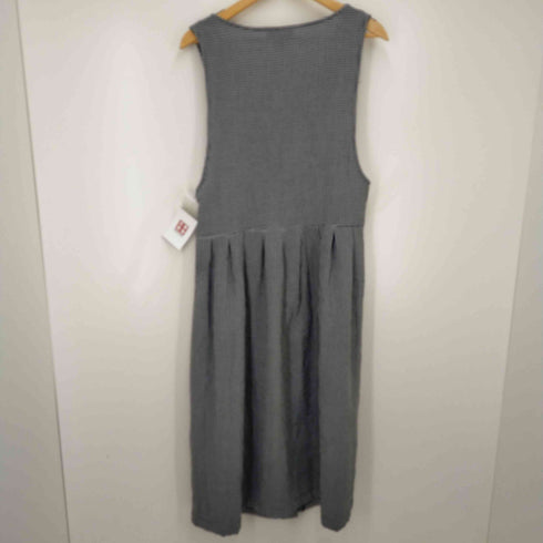 フメイ FADS 80-90S ノースリーブ ギンガムチェック マキシワンピース レディース US:8