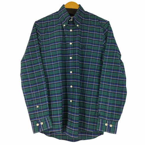ブルックスブラザーズ BROOKS BROTHERS MILANO FIT ボタンダウンチェックシャツ メンズ import:S