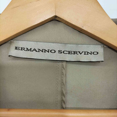エルマンノ シェルヴィーノ ERMANNO SCERVINO ピークドラペル ショルダーデザイン切替 テーラードジャケット レディース 40