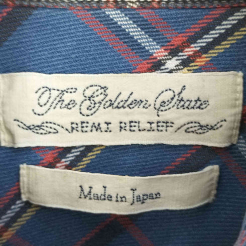 レミレリーフ REMI RELIEF ローズハンティング タータンチェック コットンフランネルシャツ メンズ JPN:M