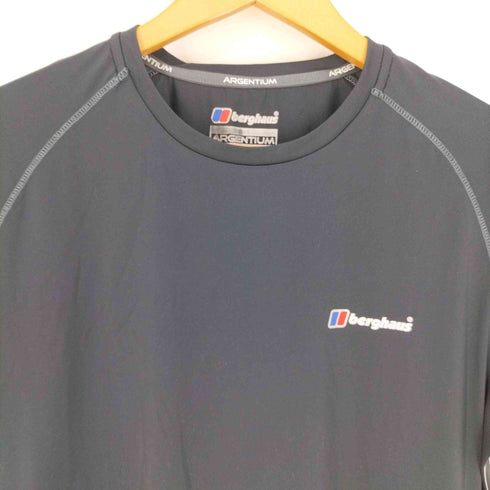 バーグハウス berghaus ロゴプリント ラグランスリーブ ストレッチTシャツ メンズ import:S