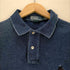 ポロバイラルフローレン Polo by RALPH LAUREN インディゴ ビッグポニー 鹿の子ポロシャツ メンズ import:L
