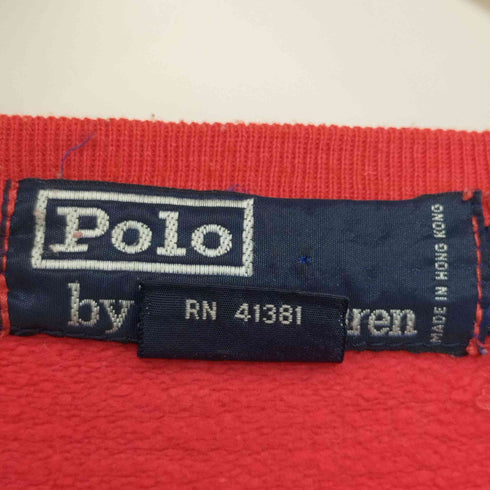 ポロバイラルフローレン Polo by RALPH LAUREN 80-90s ポニー刺繍 クルーネック ラグランスウェット メンズ import:L