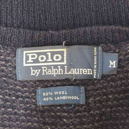 ポロバイラルフローレン Polo by RALPH LAUREN ポニー刺繍 ウール Vネック ニット ベスト メンズ import:M