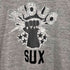 ラッセルアスレチック RUSSELL ATHLETIC USA製 金タグ 筆記体タグ MOJO SUX ラバー フロッキープリント切り替え リンガーTシャツ トリムTシャツ メンズ import:M