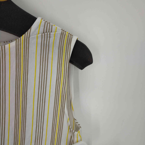 ビューティーアンドユースユナイテッドアローズ BEAUTY & YOUTH UNITED ARROWS コードストライプノースリーブカットソー レディース