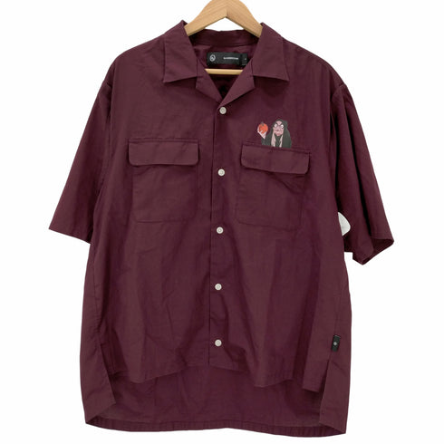 アンダーカバー UNDERCOVER 開襟 キャラクター プリント 半袖シャツ メンズ import:L