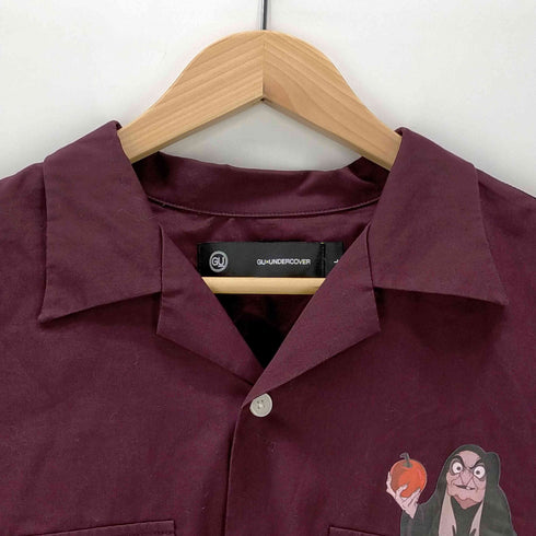 アンダーカバー UNDERCOVER 開襟 キャラクター プリント 半袖シャツ メンズ import:L