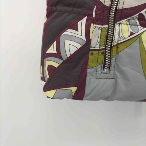 エミリオプッチ EMILIO PUCCI FIRENXE イタリア製 収納フード 中綿ベスト レディース 36