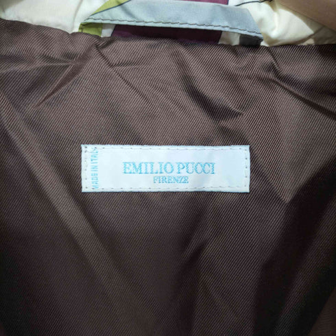 エミリオプッチ EMILIO PUCCI FIRENXE イタリア製 収納フード 中綿ベスト レディース 36