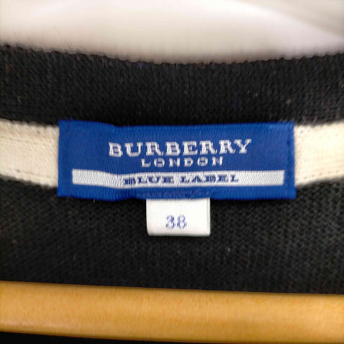バーバリーロンドンブルーレーベル BURBERRY LONDON BLUE LABEL 長袖ニットワンピース レディース 38