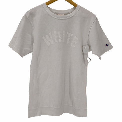 チャンピオン Champion REVERSE WEAVE T-SHIRT WHITE アーチプリント Tシャツ メンズ import:M
