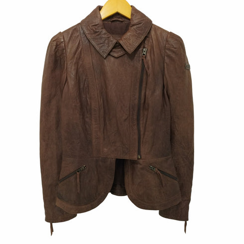SCERVINO STREET 牛革 変形 レザージャケット レディース 42