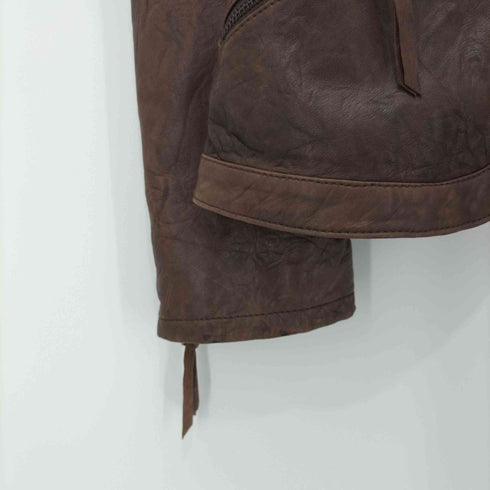 SCERVINO STREET 牛革 変形 レザージャケット レディース 42