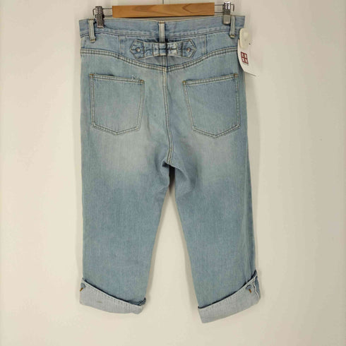 ファセッタズム FACETASM ロールアップ 裾ボタン シンチバック セルビッチ ウォッシュド デニムパンツ メンズ JPN:M