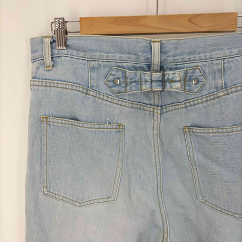 ファセッタズム FACETASM ロールアップ 裾ボタン シンチバック セルビッチ ウォッシュド デニムパンツ メンズ JPN:M