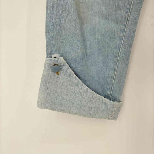 ファセッタズム FACETASM ロールアップ 裾ボタン シンチバック セルビッチ ウォッシュド デニムパンツ メンズ JPN:M
