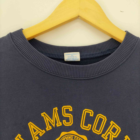 チャンピオン Champion 現行 復刻 トリコタグ フロッキー プリント 4段 カレッジプリント クルーネック スウェット メンズ import:XL