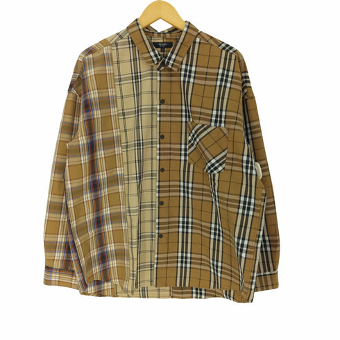 ビームスハート BEAMS HEART ドッキング マルチ チェック L/S レギュラーカラー スナップボタン シャツ メンズ JPN:L