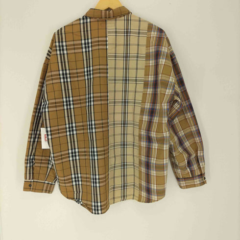 ビームスハート BEAMS HEART ドッキング マルチ チェック L/S レギュラーカラー スナップボタン シャツ メンズ JPN:L